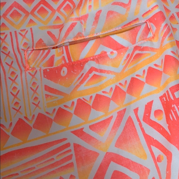 US Apparel swim shorts Aztec print front lace up - Picture 5 of 7